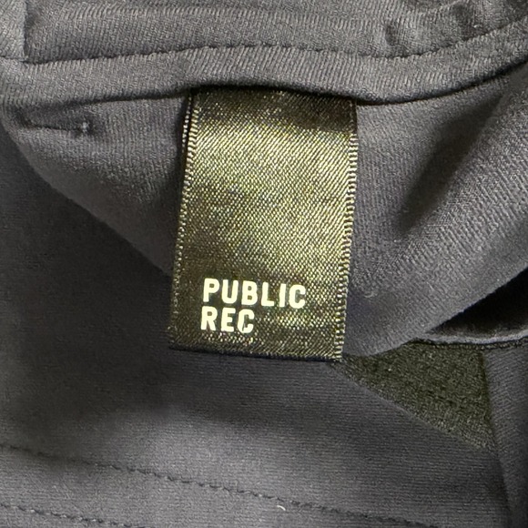 Public Rec Pants Mens 36x27.5 Navy Blue Performance Stretch Chino Zip Pocket - Picture 8 of 15